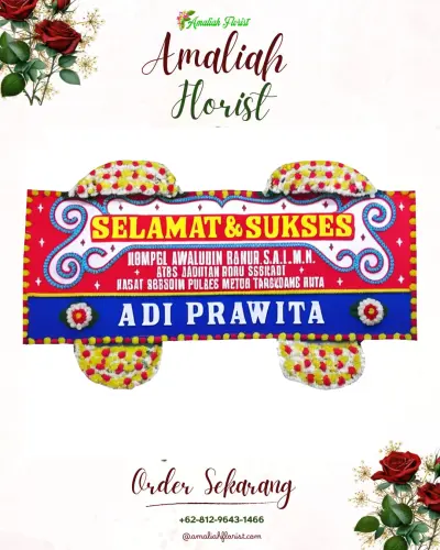 Karangan Bunga Ucapan Selamat di Gedog