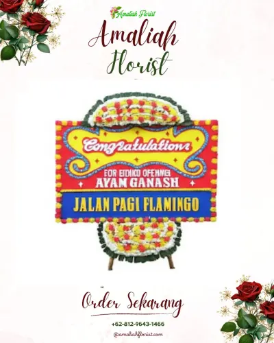 Bunga Papan Congratulation di Gedog